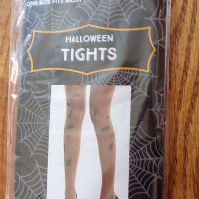 Women's HALLOWEEN TIGHTS~BUGS~Roaches~ONE SIZE Fits MOST